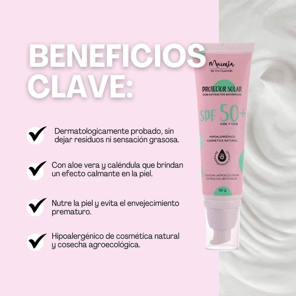 Protector solar Con extractos botánicos 60 gr