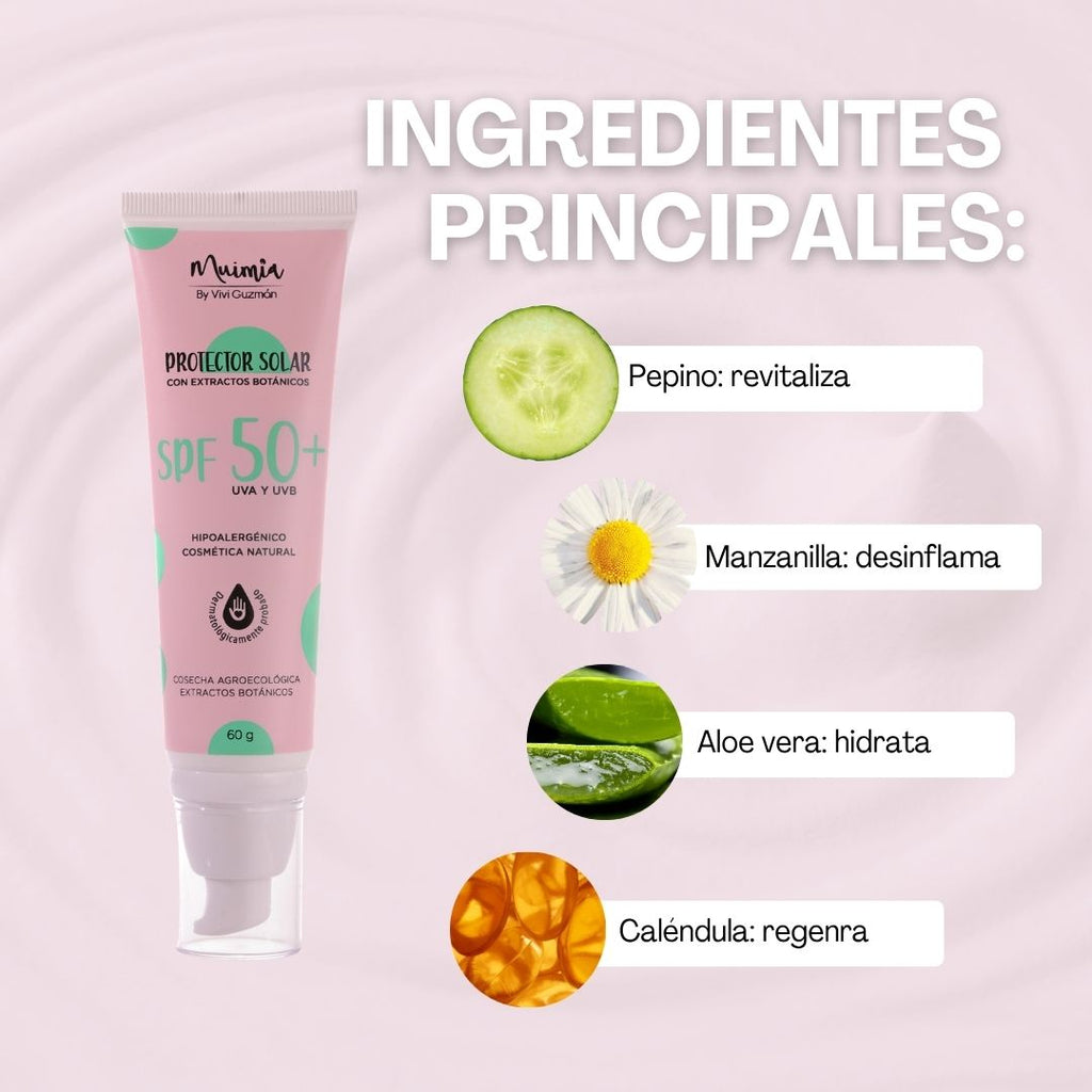 Protector solar Con extractos botánicos 60 gr
