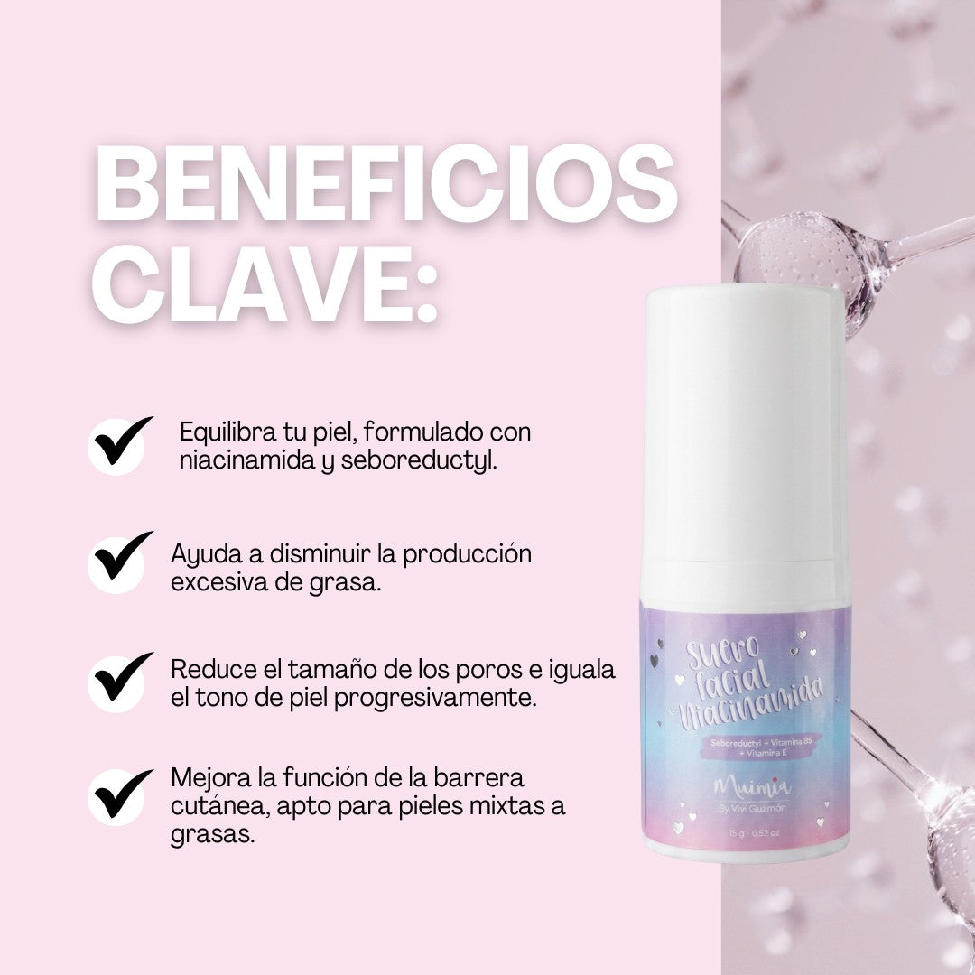 Serum facial  niacinamida de 15g