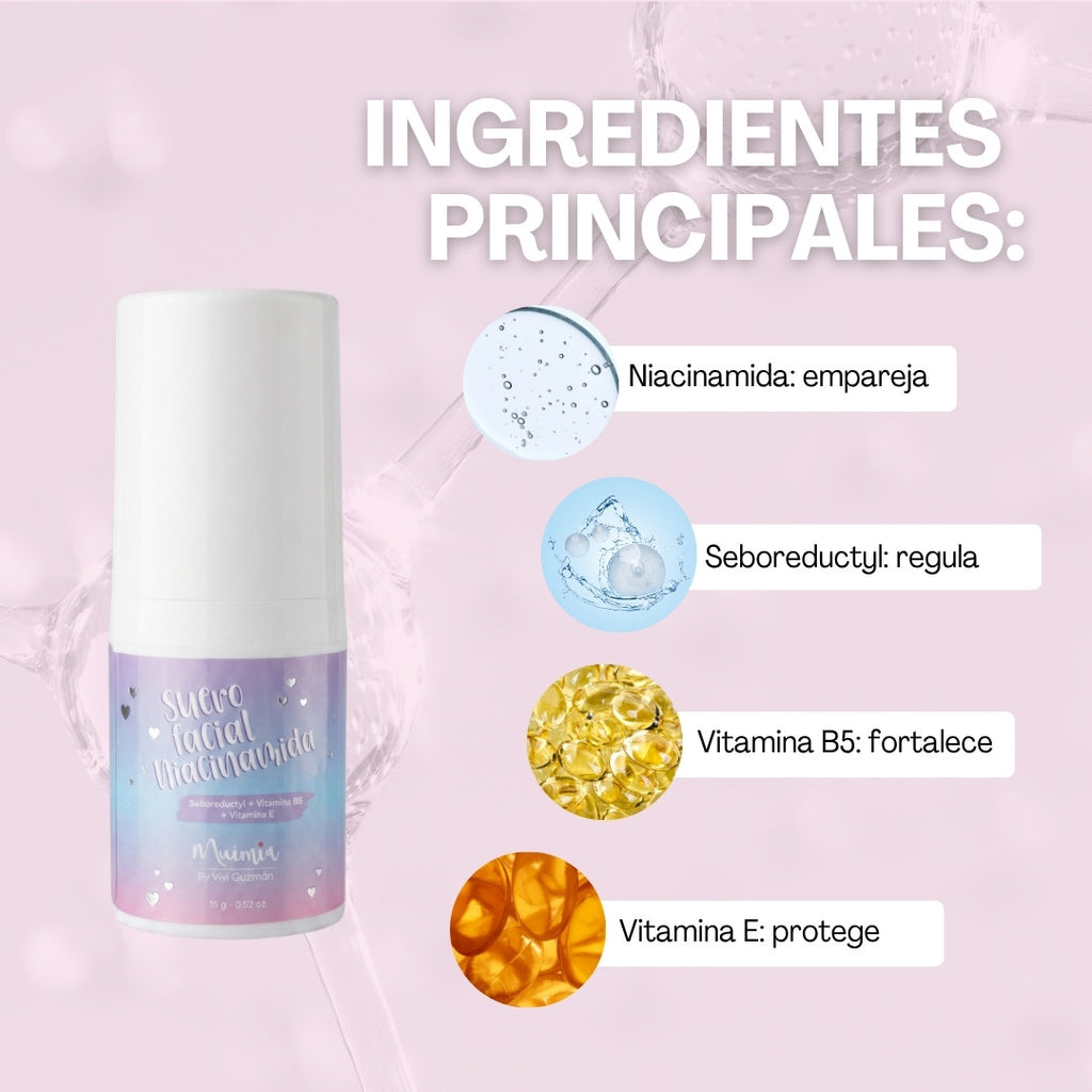 Serum facial  niacinamida de 15g