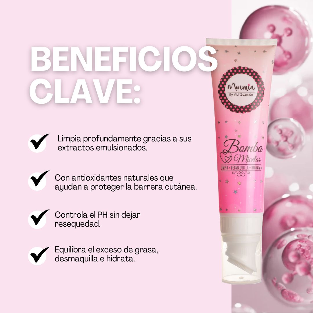 Bomba micelar Jabón facial 130 ml