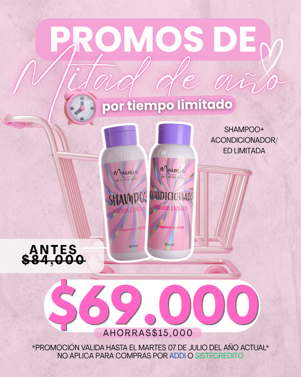 Shampoo ed limitada + acondicionador ed limitada