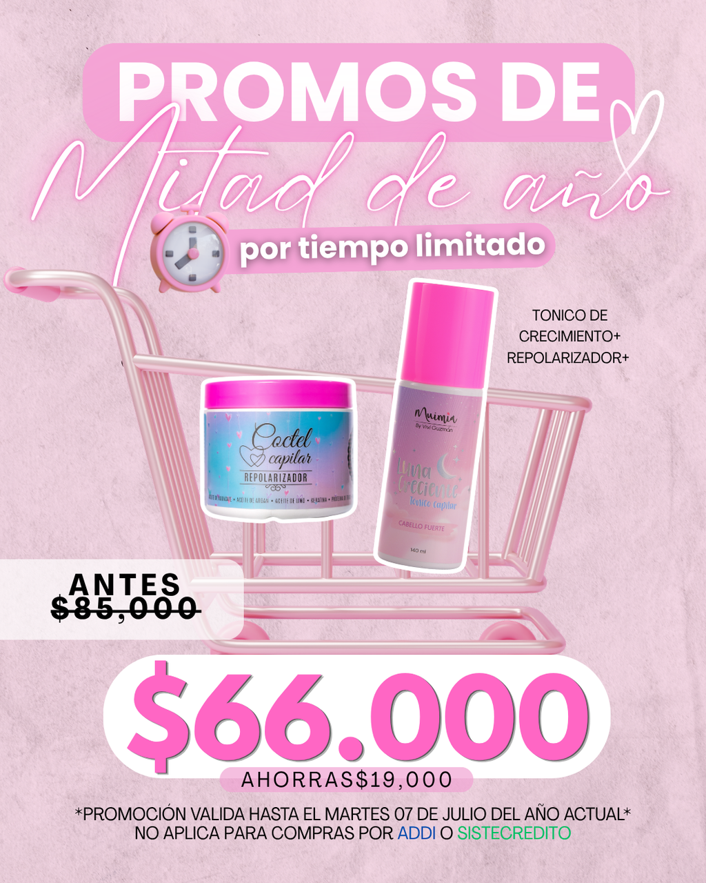Pretatamiento repolarizador + tónico de crecimiento